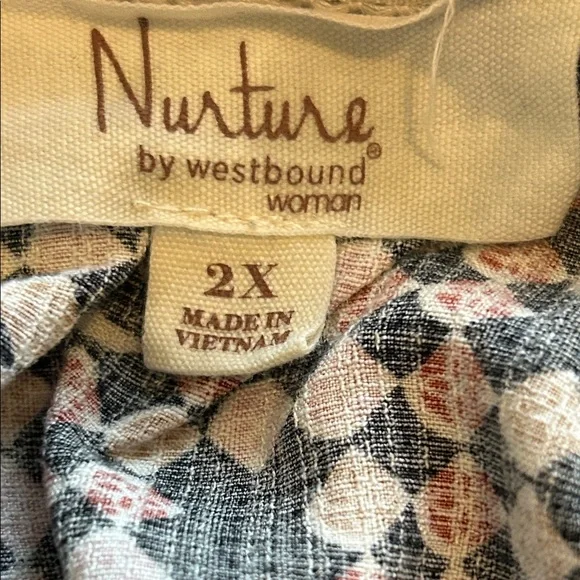 Westbound Black, Pink & Brown Geometric Midi Dress - Picture 2 of 10